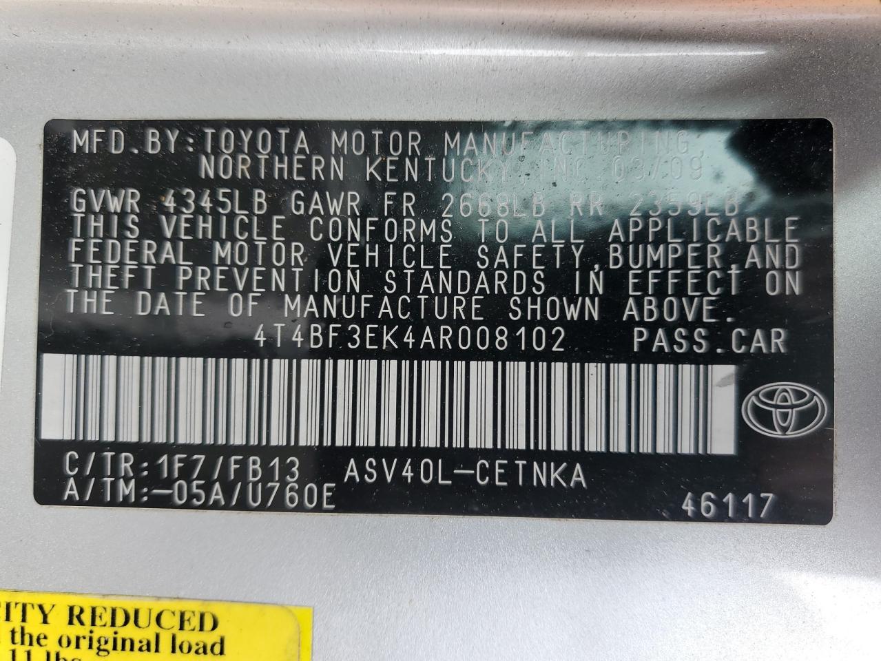 2010 Toyota Camry - Image 12
