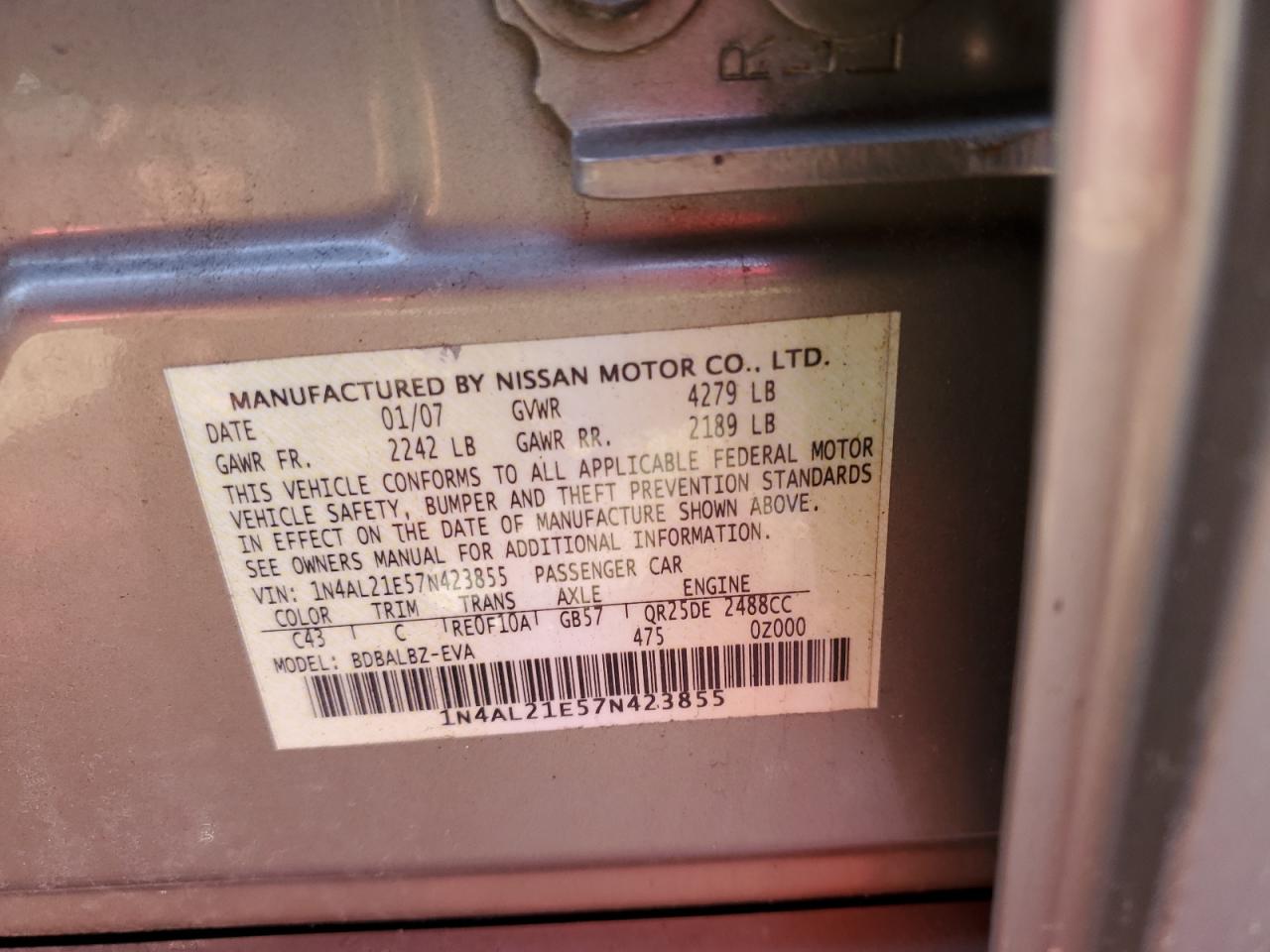 2007 Nissan Altima - Image 12
