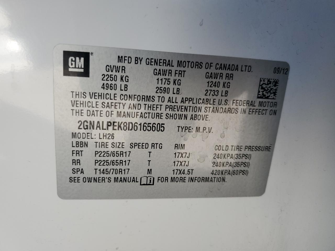 2013 Chevrolet Equinox - Image 15