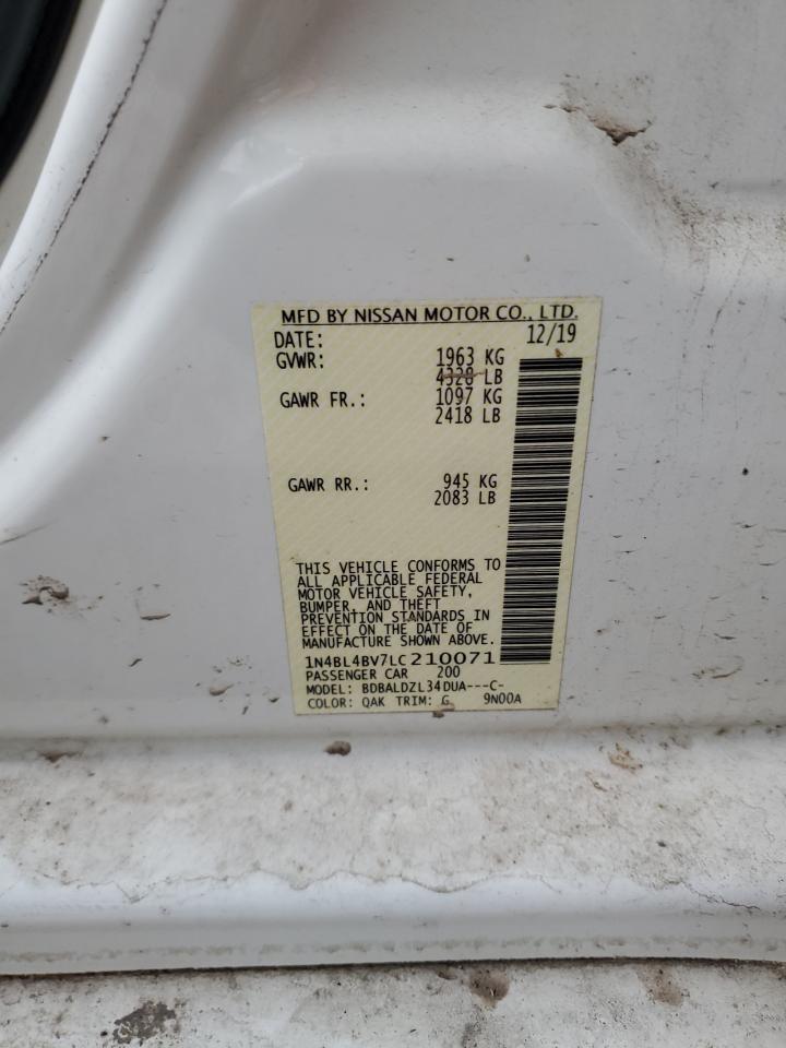 1N4BL4BV7LC210071 NISSAN ALTIMA 2020