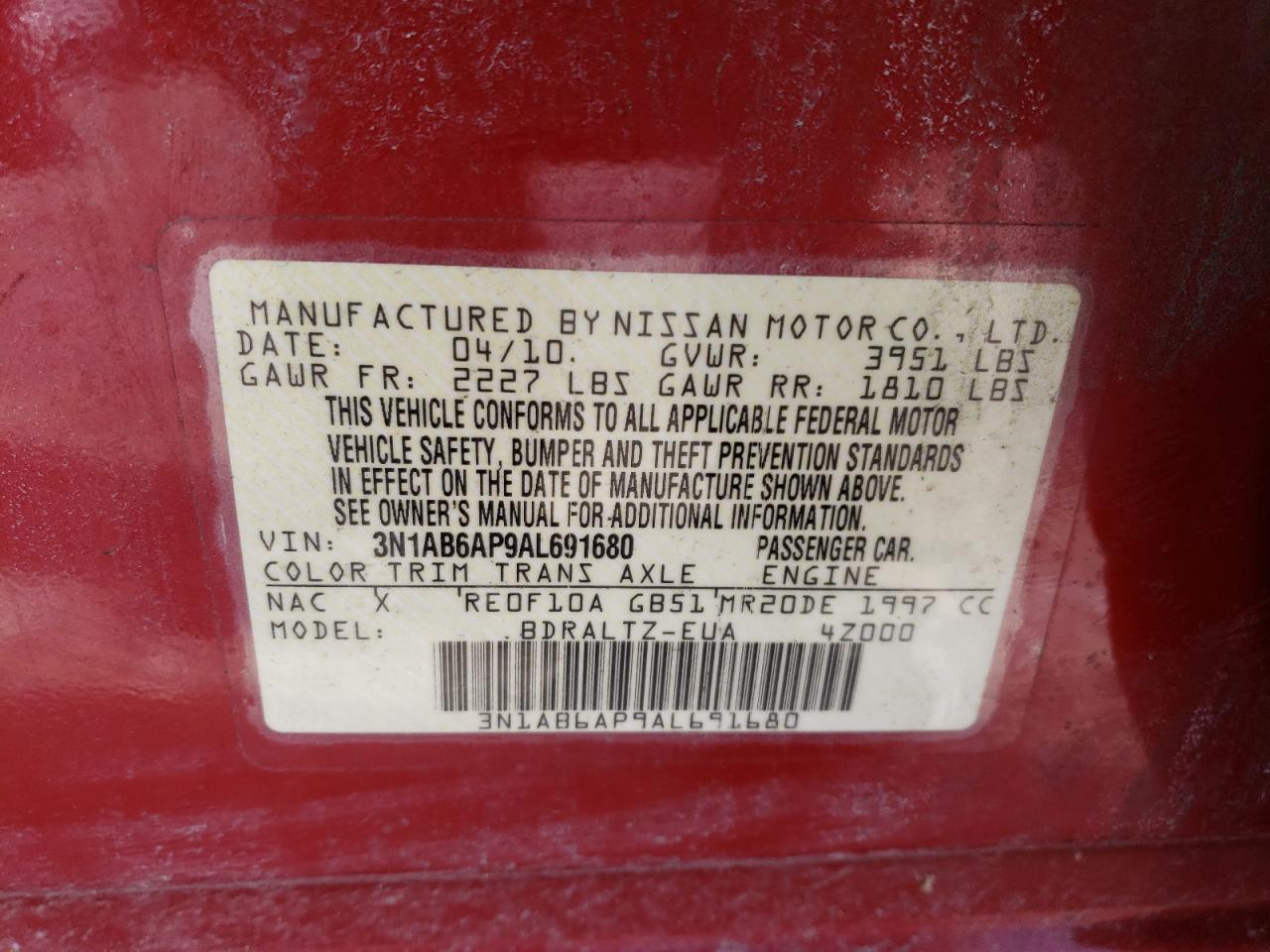 2010 Nissan Sentra - Image 12