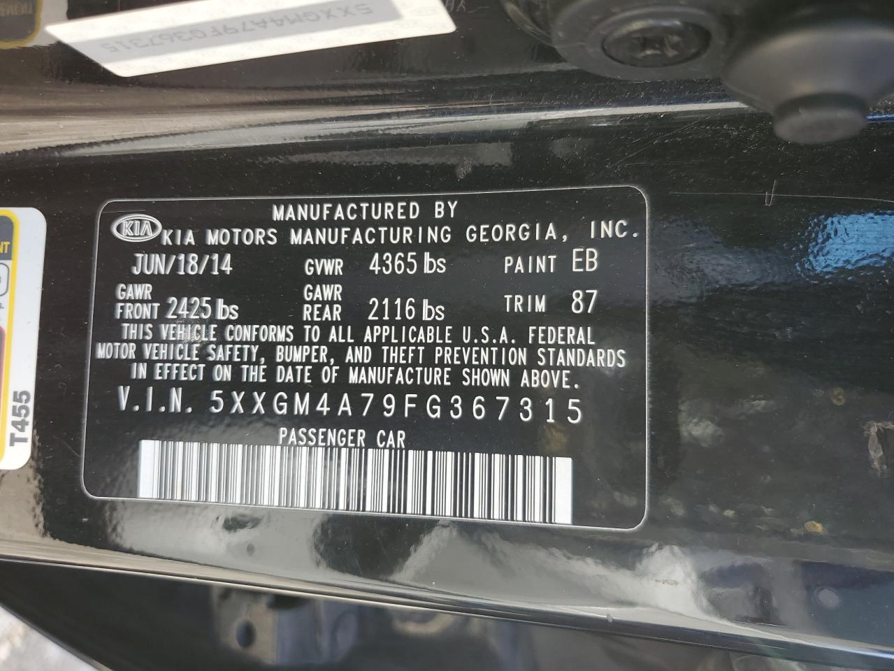 2015 Kia Optima - Image 12