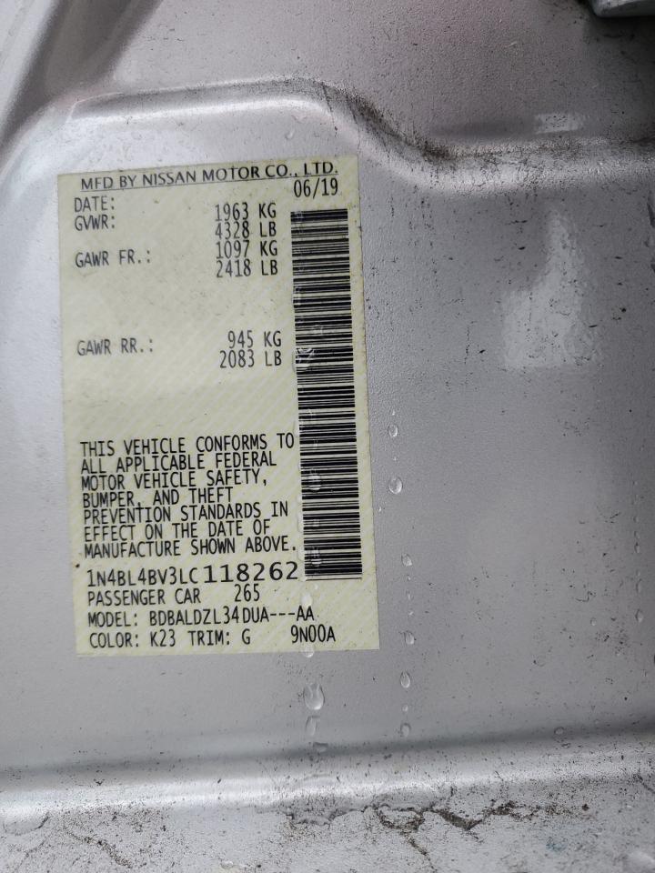 1N4BL4BV3LC118262 NISSAN ALTIMA 2020