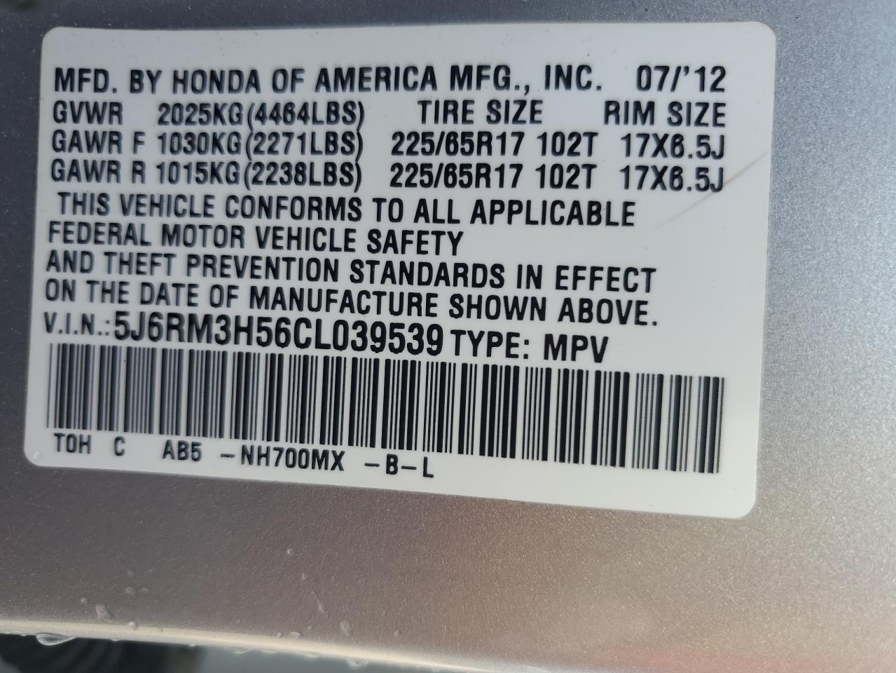 2012 Honda CR-V - Image 13