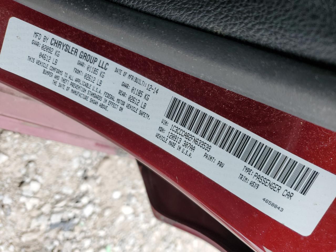 2015 Chrysler 200 - Image 12