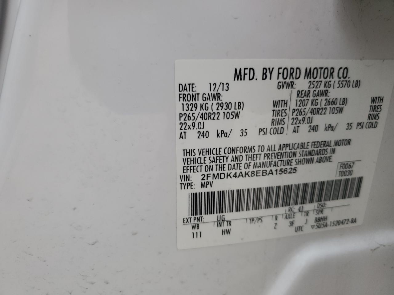 2014 Ford Edge - Image 13