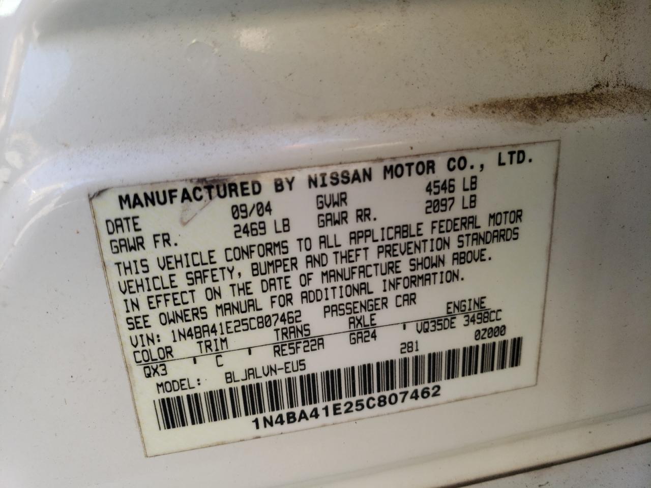 2005 Nissan Maxima - Image 14