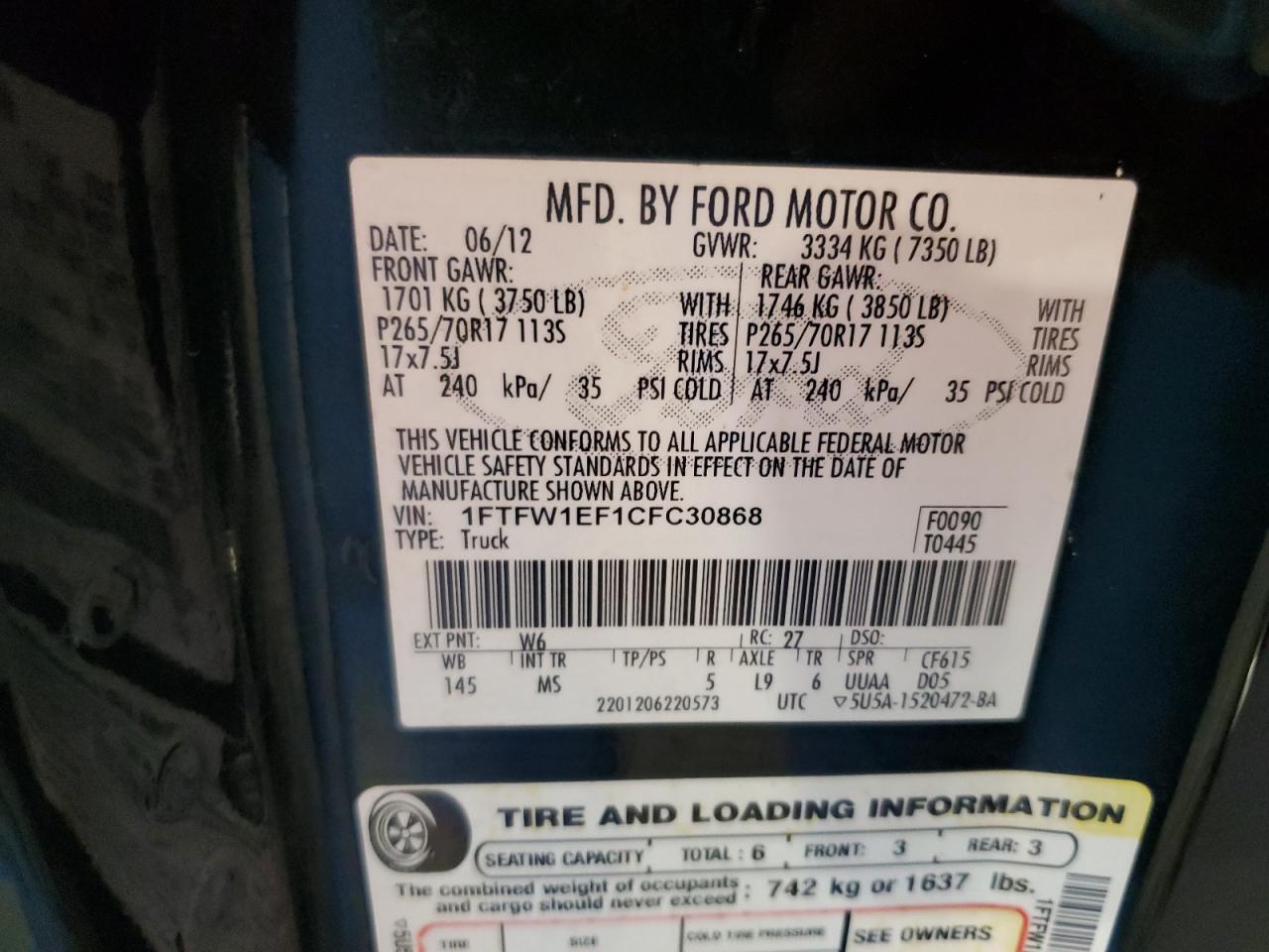 2012 Ford F-150 - Image 12