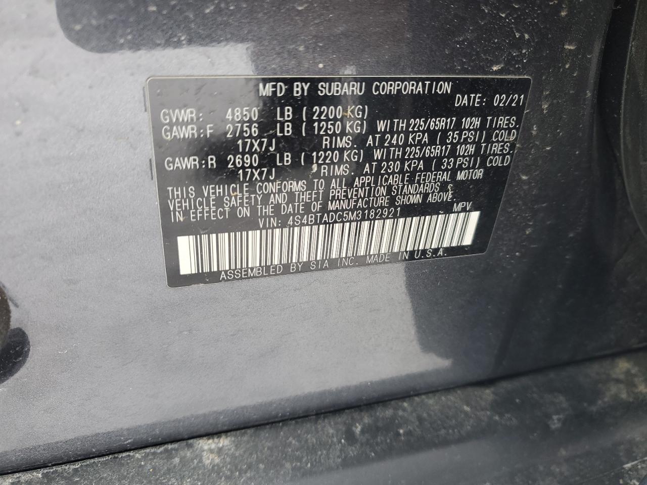 2021 Subaru Outback - Image 14