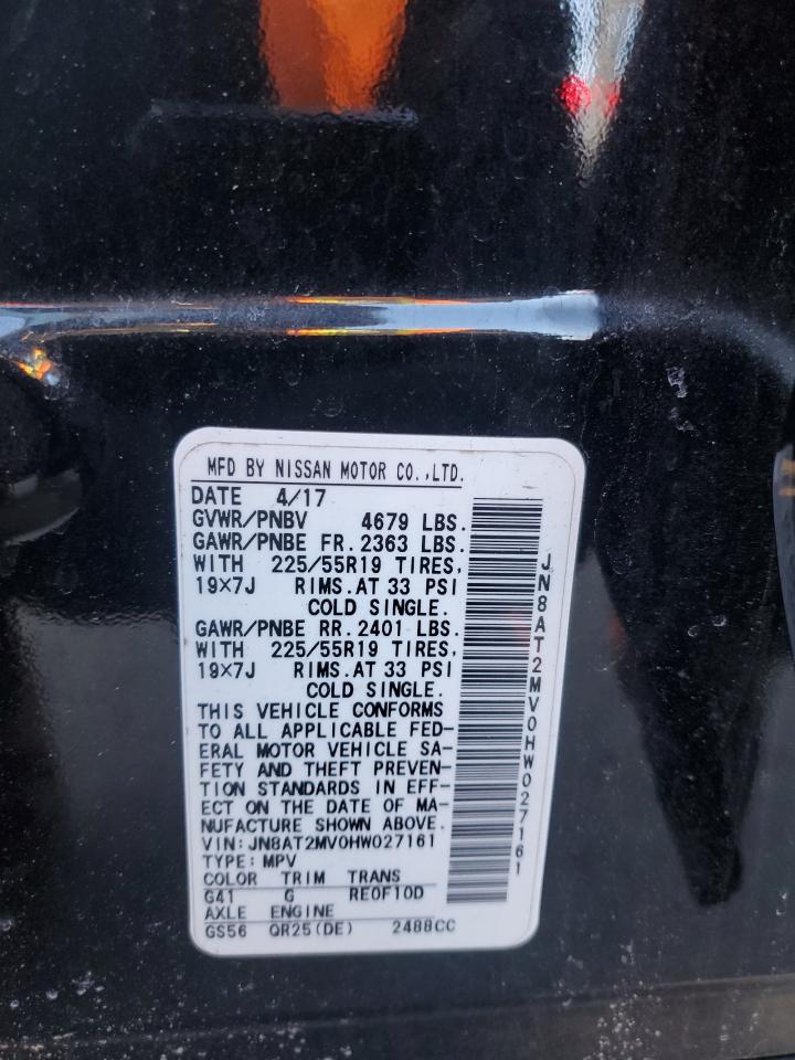 JN8AT2MV0HW027161 NISSAN ROGUE 2017