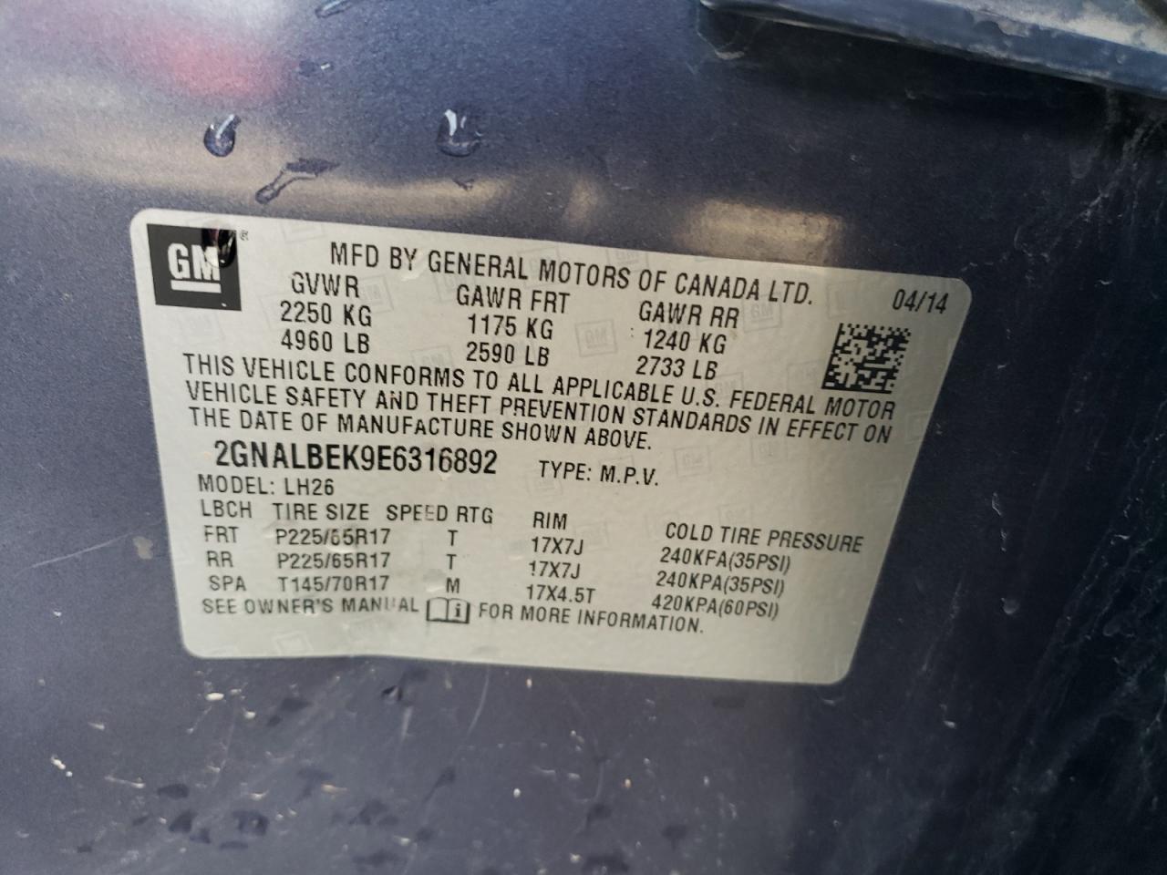 2014 Chevrolet Equinox - Image 13