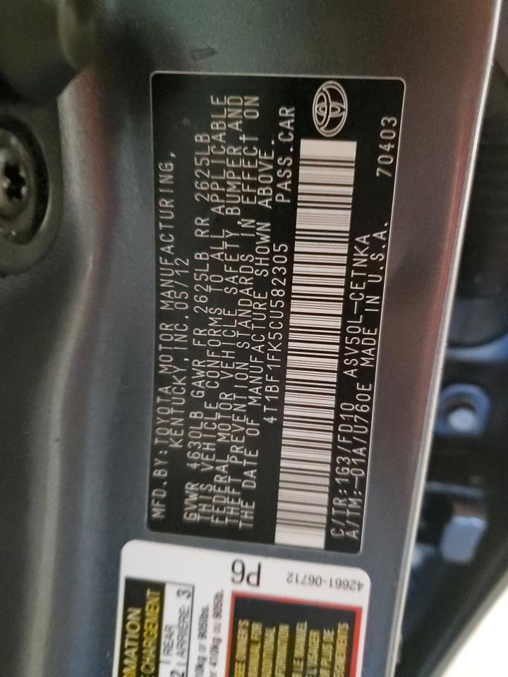 2012 Toyota Camry - Image 12