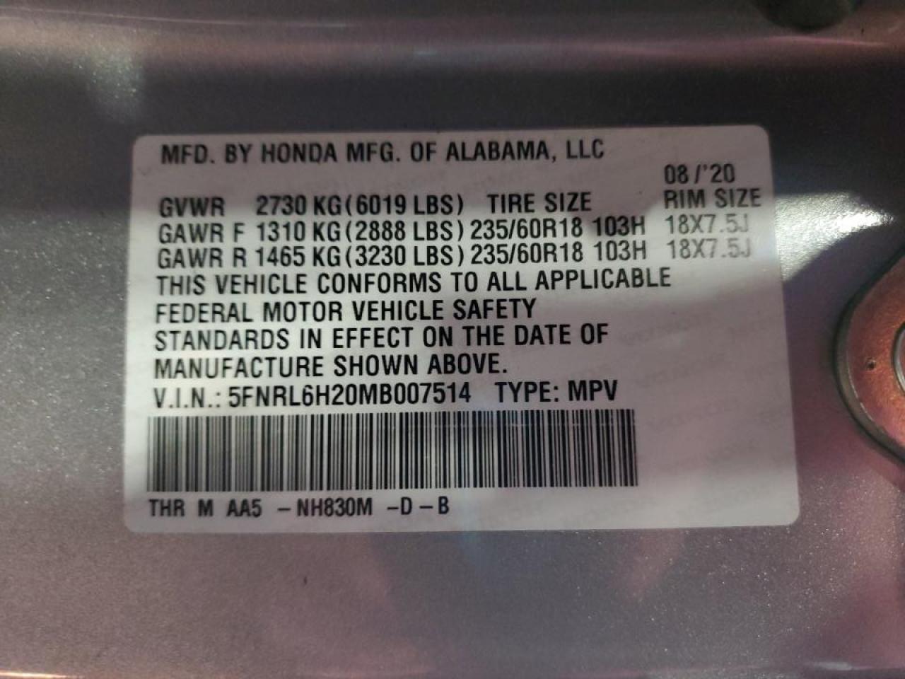 2021 Honda Odyssey - Image 13