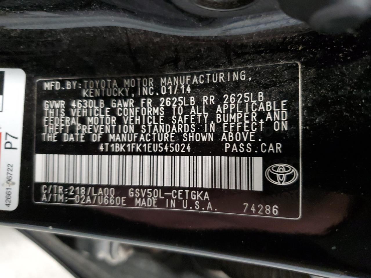 2014 Toyota Camry - Image 14
