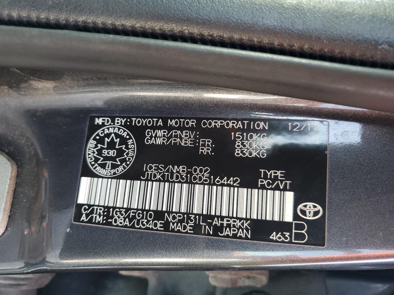 2012 Toyota Yaris - Image 12