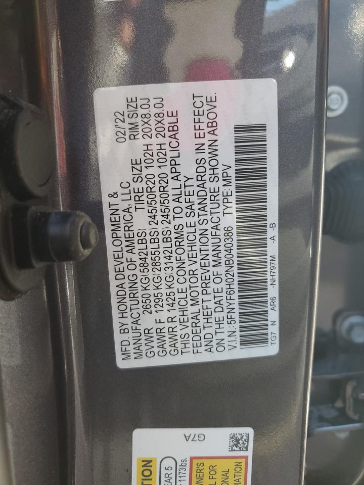 2022 Honda Pilot - Image 14