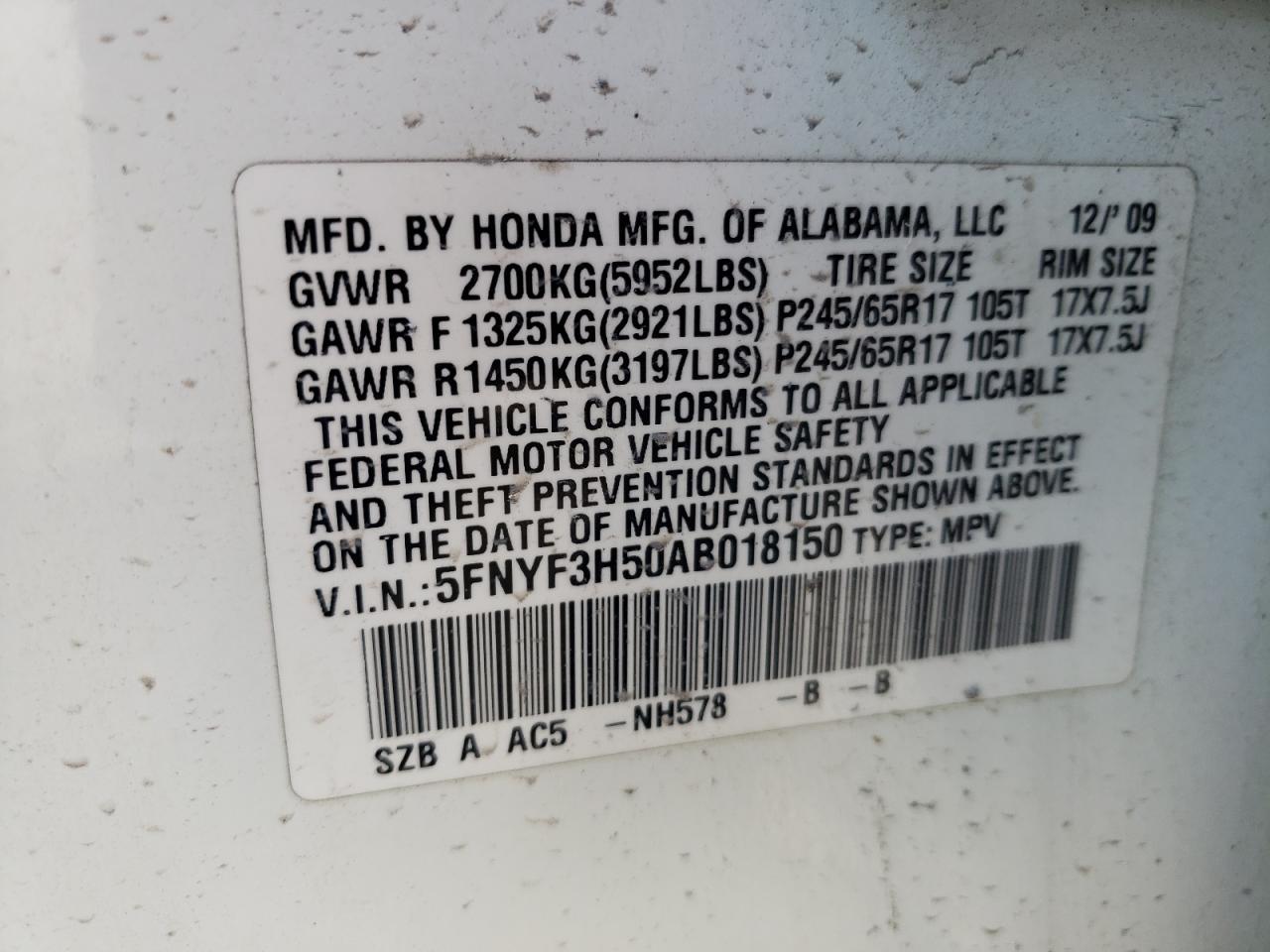 2010 Honda Pilot - Image 13