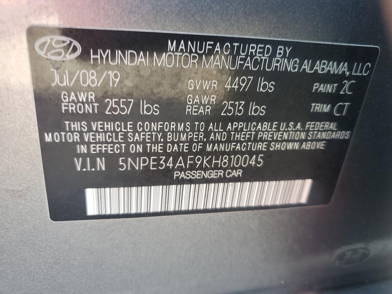 2019 Hyundai Sonata - Image 12