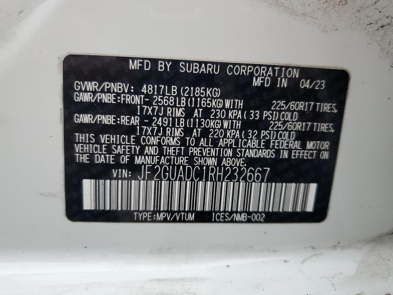2024 Subaru XV - Image 16