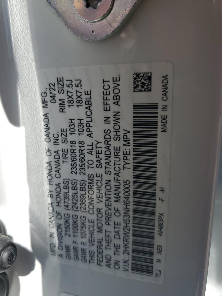 2HKRW2H53NH640005 HONDA CRV 2022