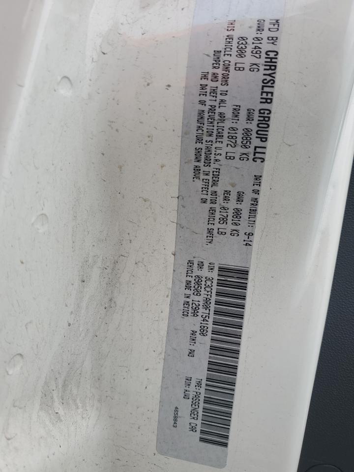 2015 Fiat 500 Pop VIN: 3C3CFFAR0FT541660 Lot: 47072825