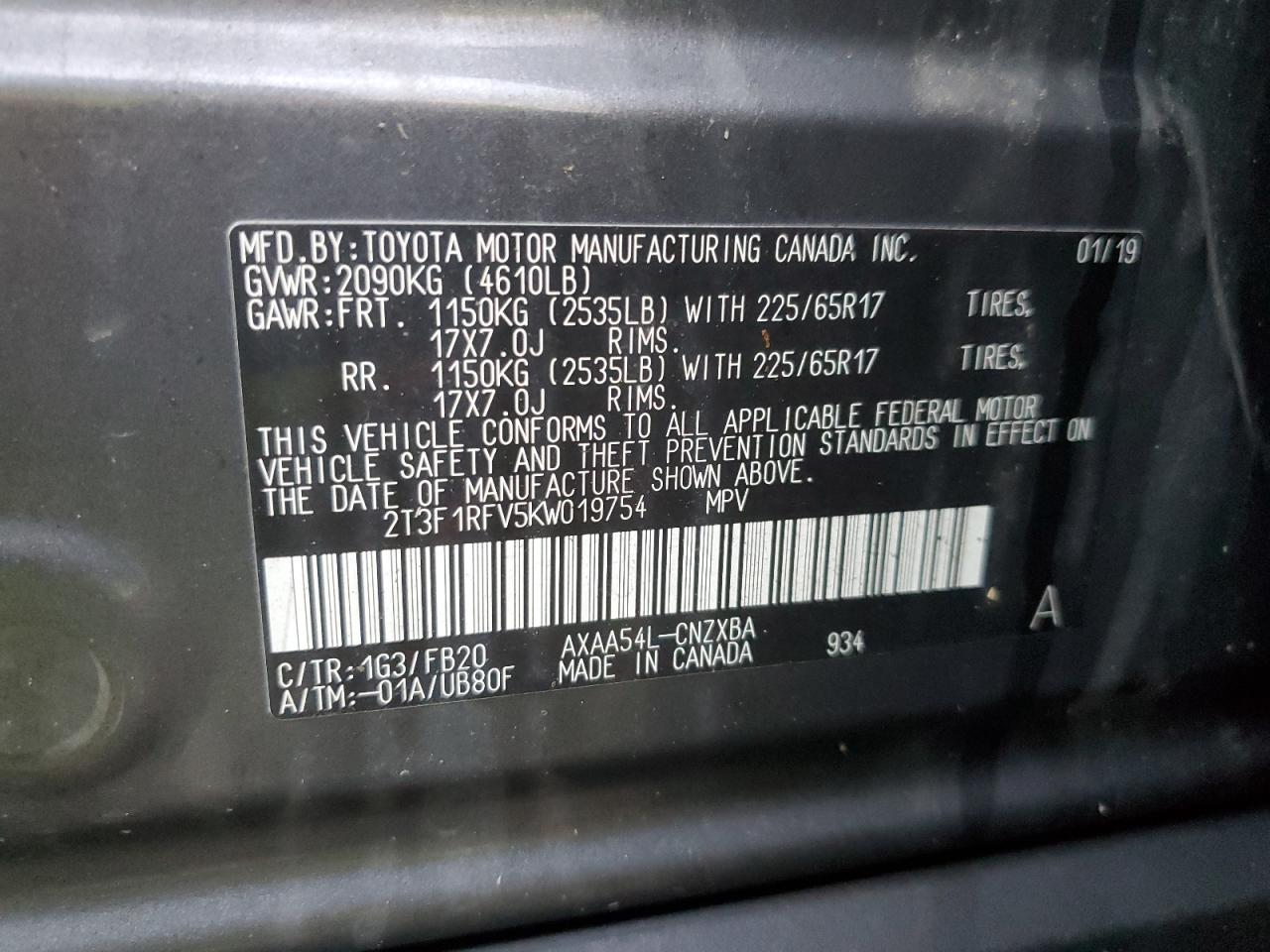 2019 Toyota RAV 4 - Image 15