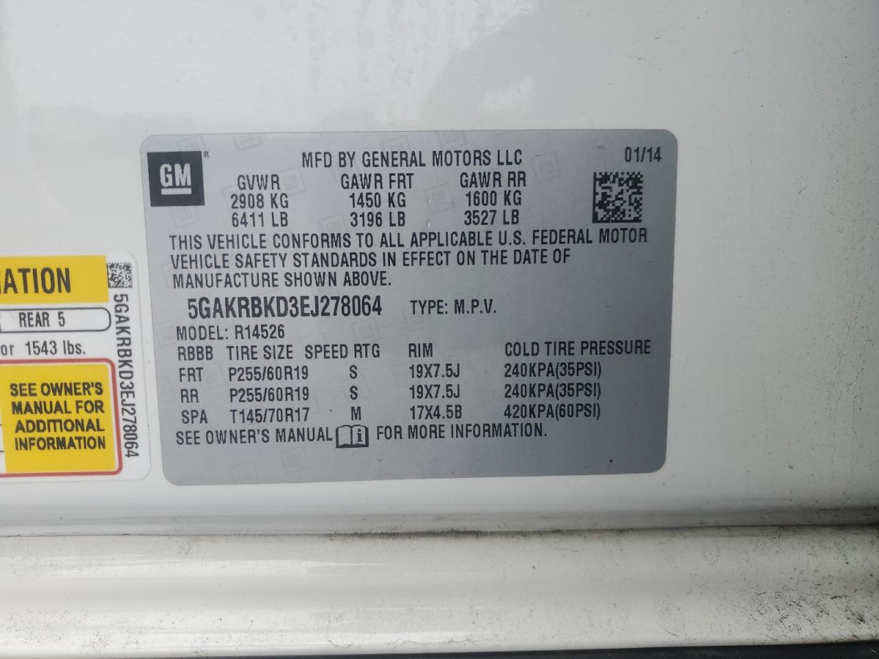 2014 Buick Enclave - Image 13