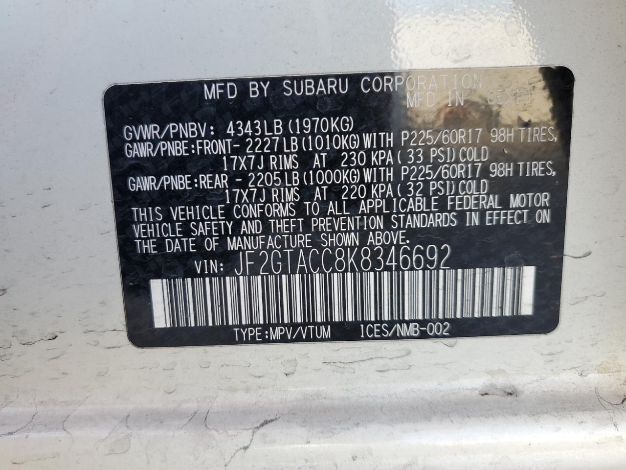 2019 Subaru XV - Image 12
