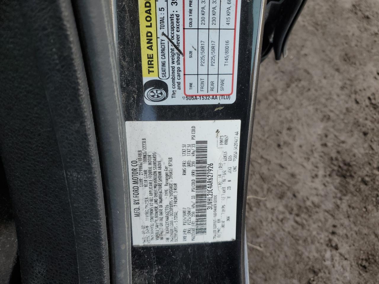 2010 Lincoln MKZ - Image 12