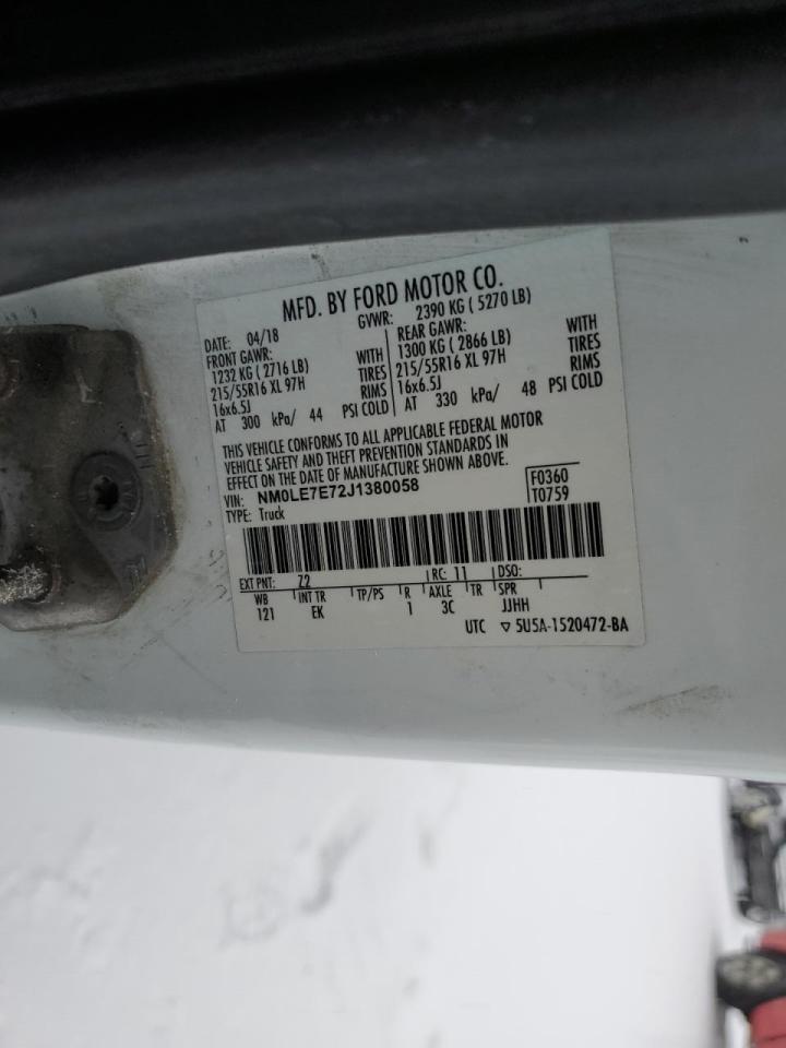 NM0LE7E72J1380058 FORD TRANSIT 2018
