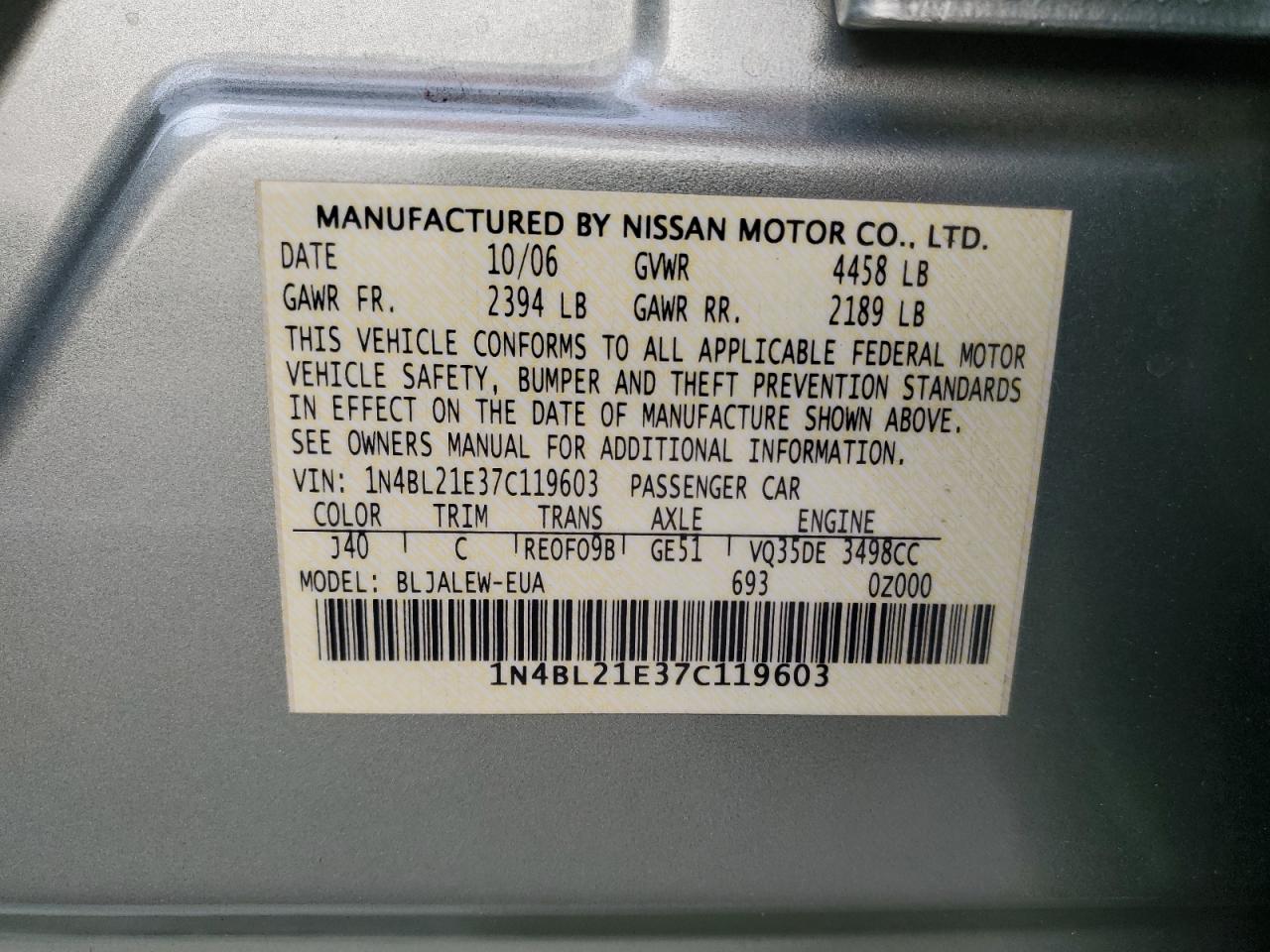 2007 Nissan Altima - Image 13