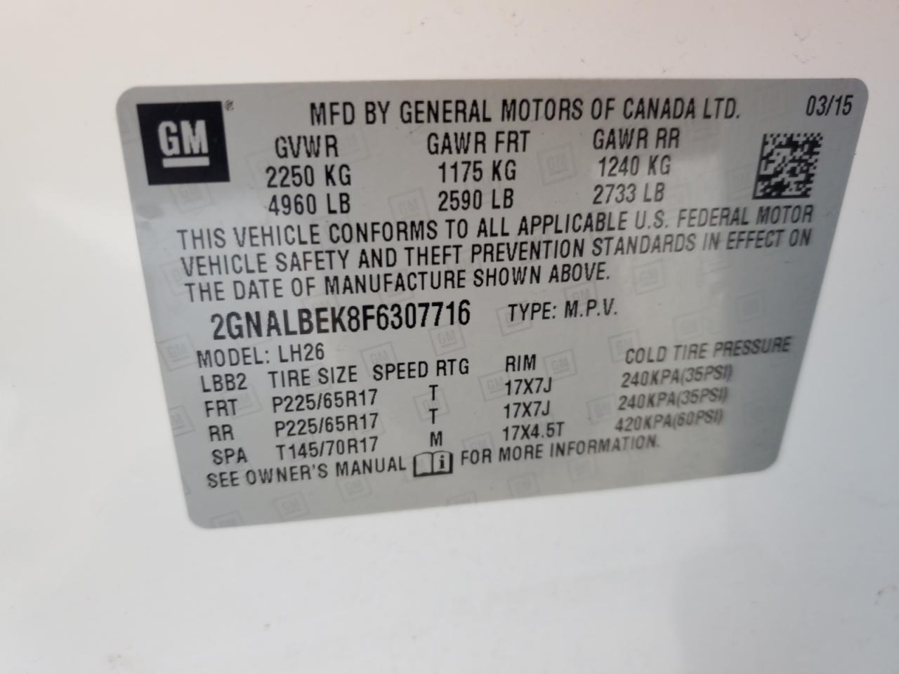 2015 Chevrolet Equinox - Image 12