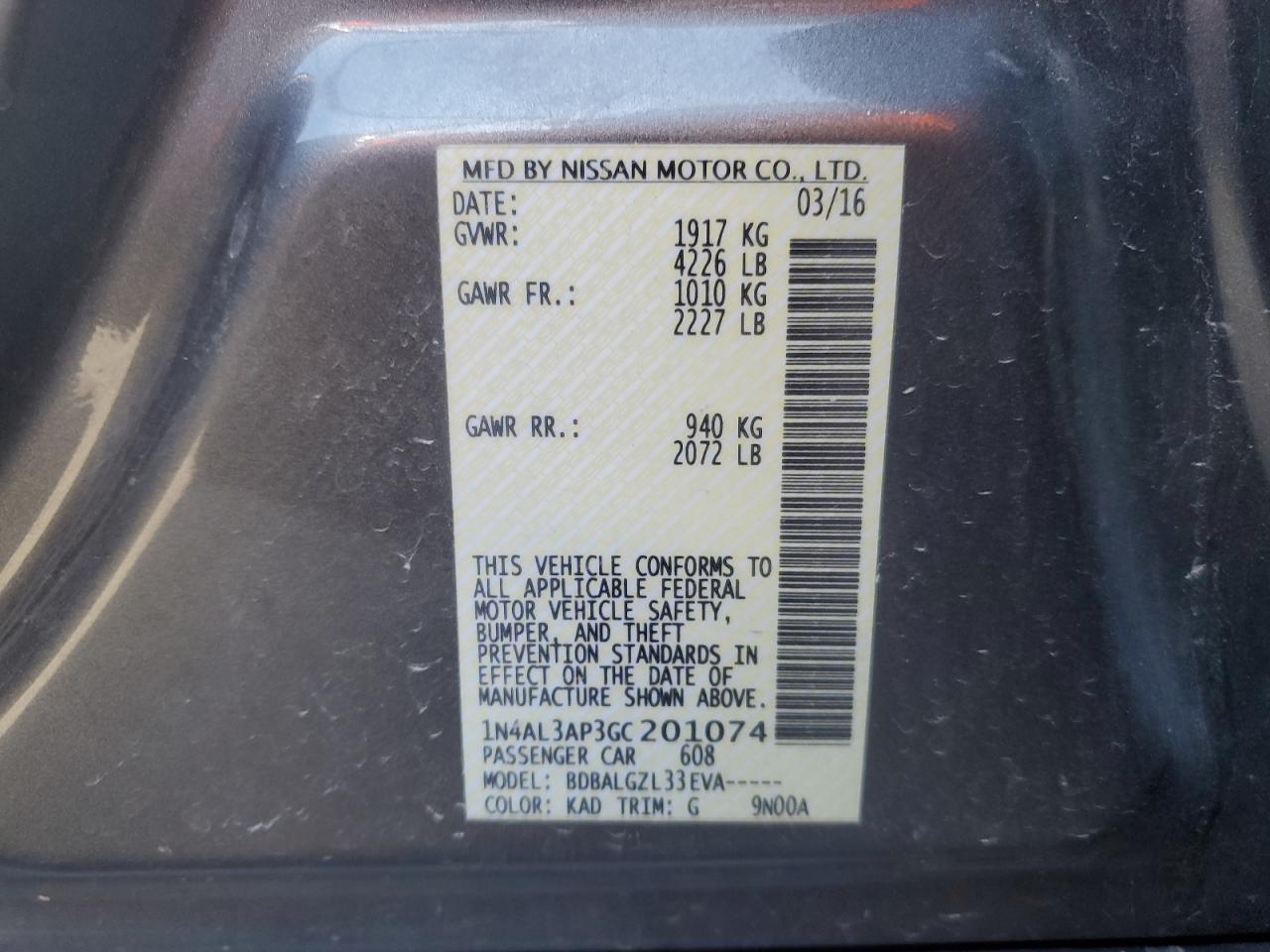 2016 Nissan Altima - Image 13
