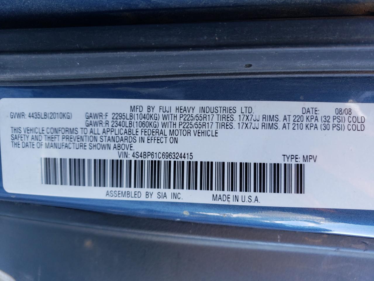 2009 Subaru Outback - Image 14