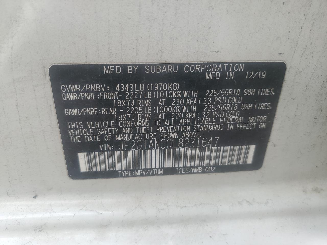 2020 Subaru XV - Image 14