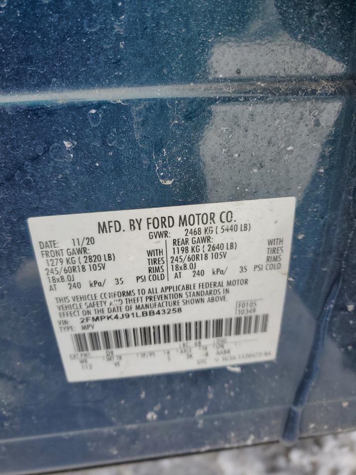 2FMPK4J91LBB43258 FORD EDGE 2020