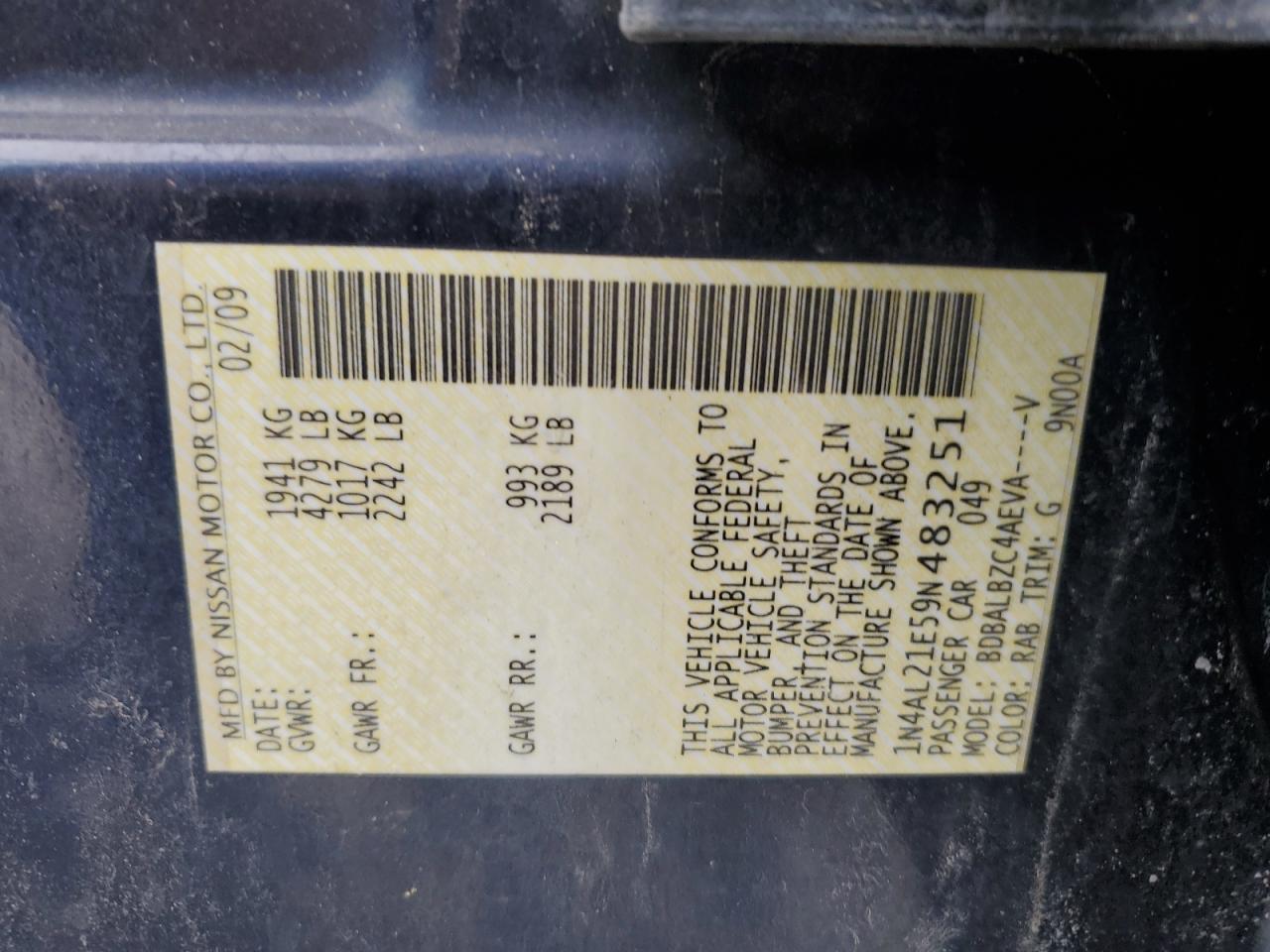 2009 Nissan Altima - Image 12