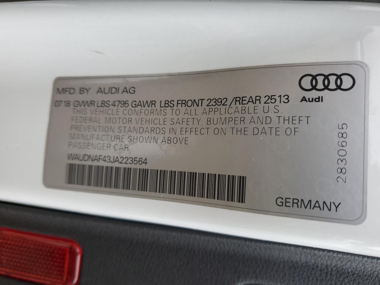 2018 Audi A4 - Image 12