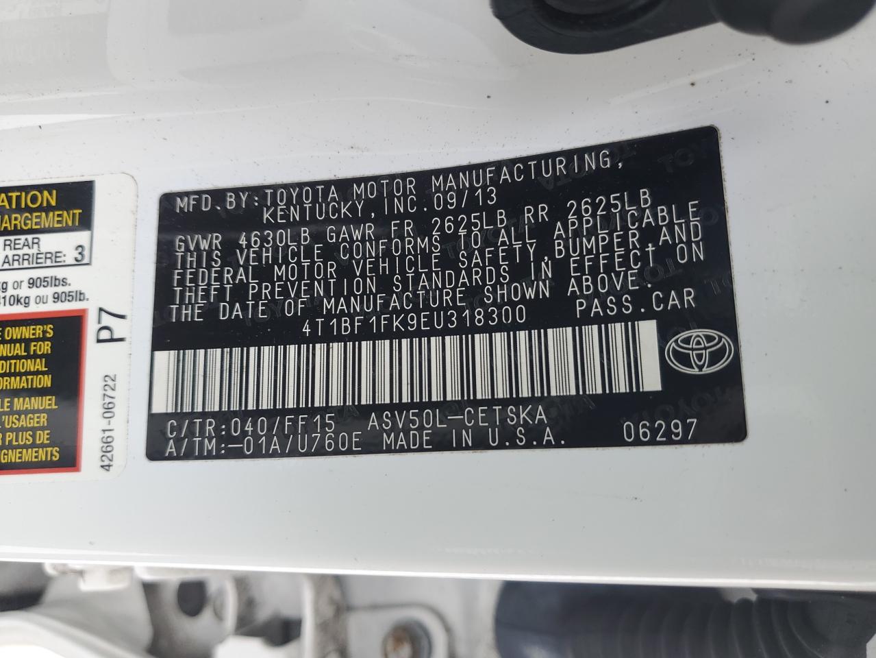 2014 Toyota Camry - Image 12