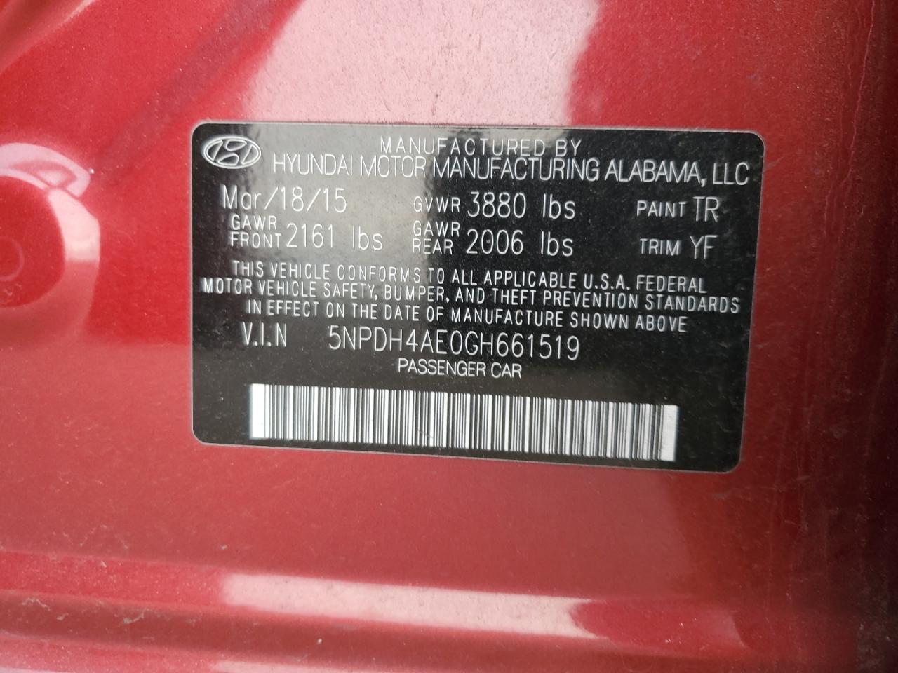 2016 Hyundai Elantra - Image 12
