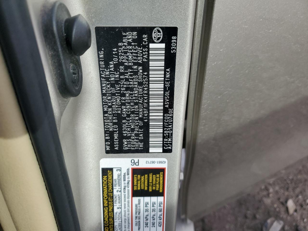 2015 Toyota Camry - Image 12