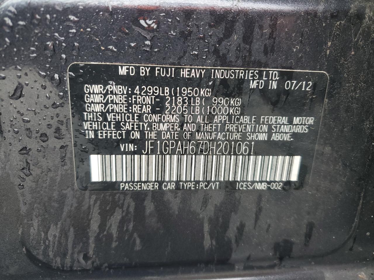 2013 Subaru Impreza - Image 12