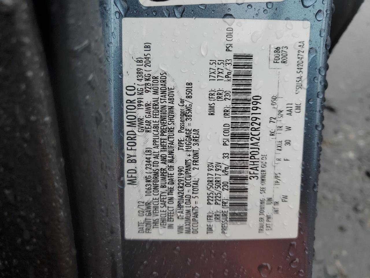 2012 Ford Fusion - Image 12