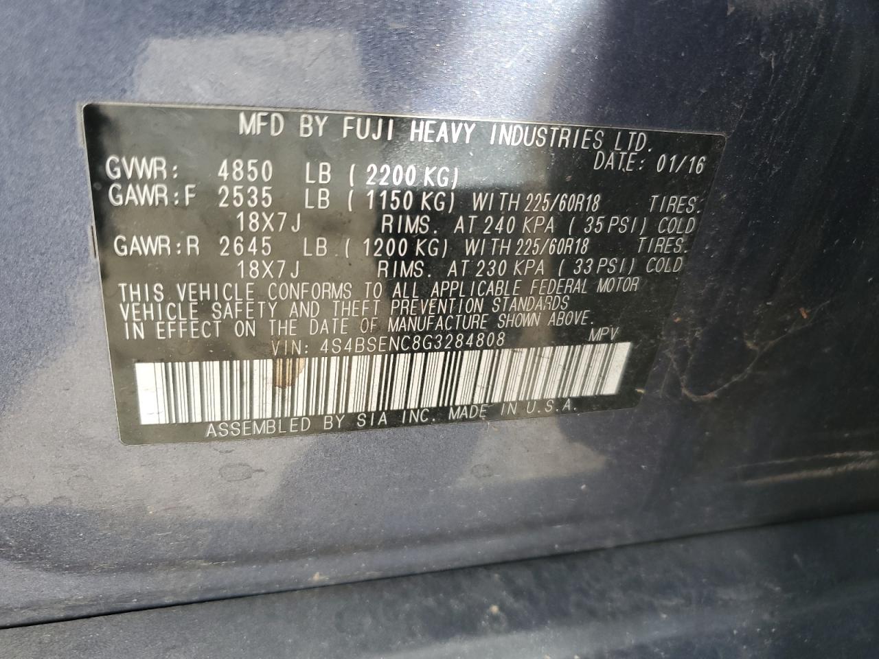 2016 Subaru Outback - Image 15