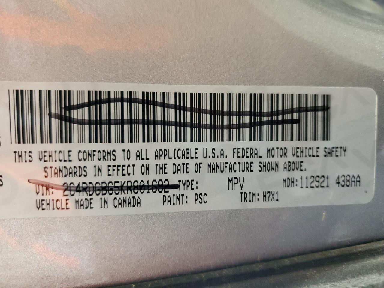 2019 Dodge Caravan - Image 13