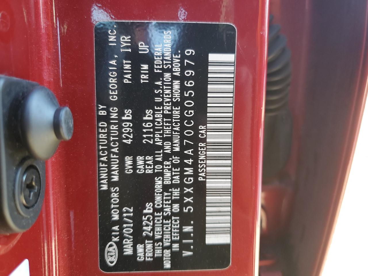 2012 Kia Optima - Image 12