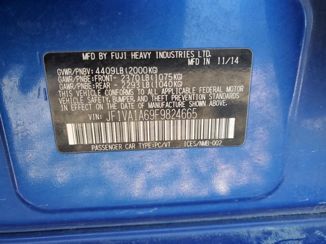 2015 Subaru WRX - Image 13
