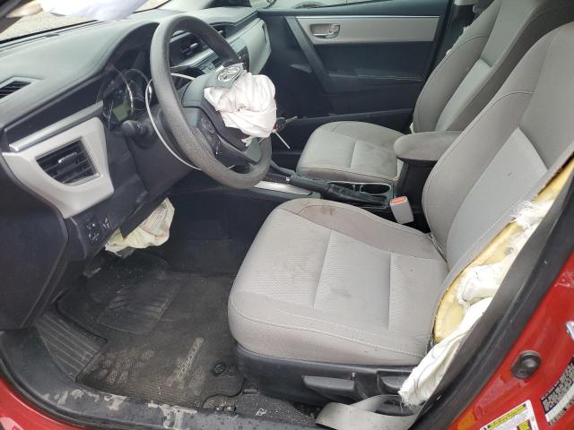  TOYOTA COROLLA 2016 Red