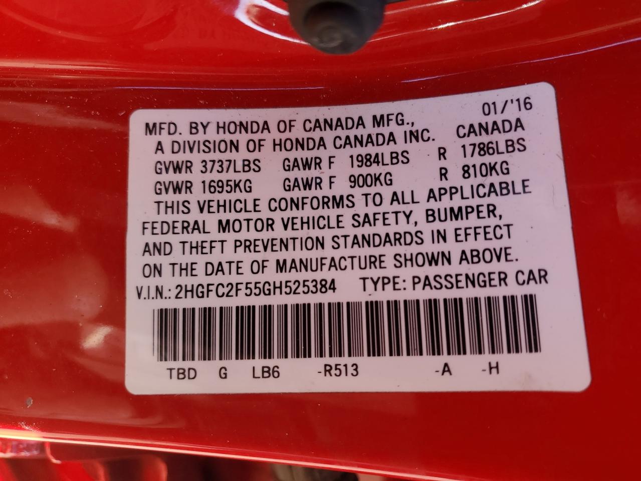 2016 Honda Civic - Image 12
