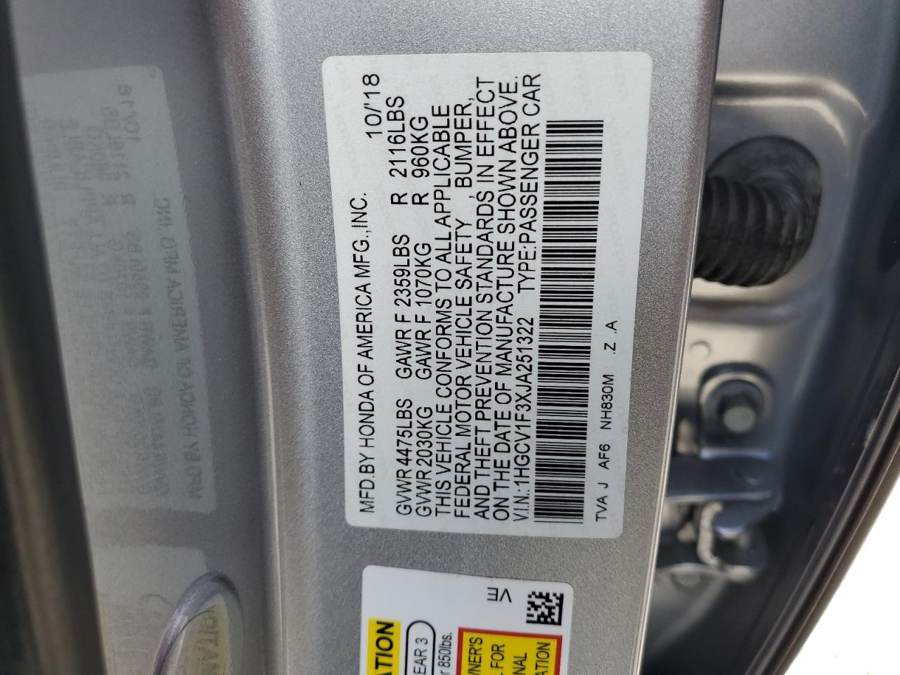 2018 Honda Accord - Image 13